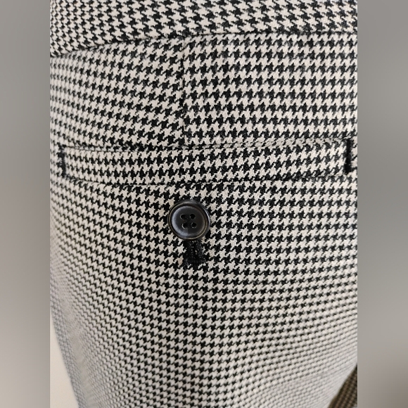 Ann Taylor Loft Original Dress Pants Size 10 Houndstooth Mid Rise Office Career - Picture 12 of 16